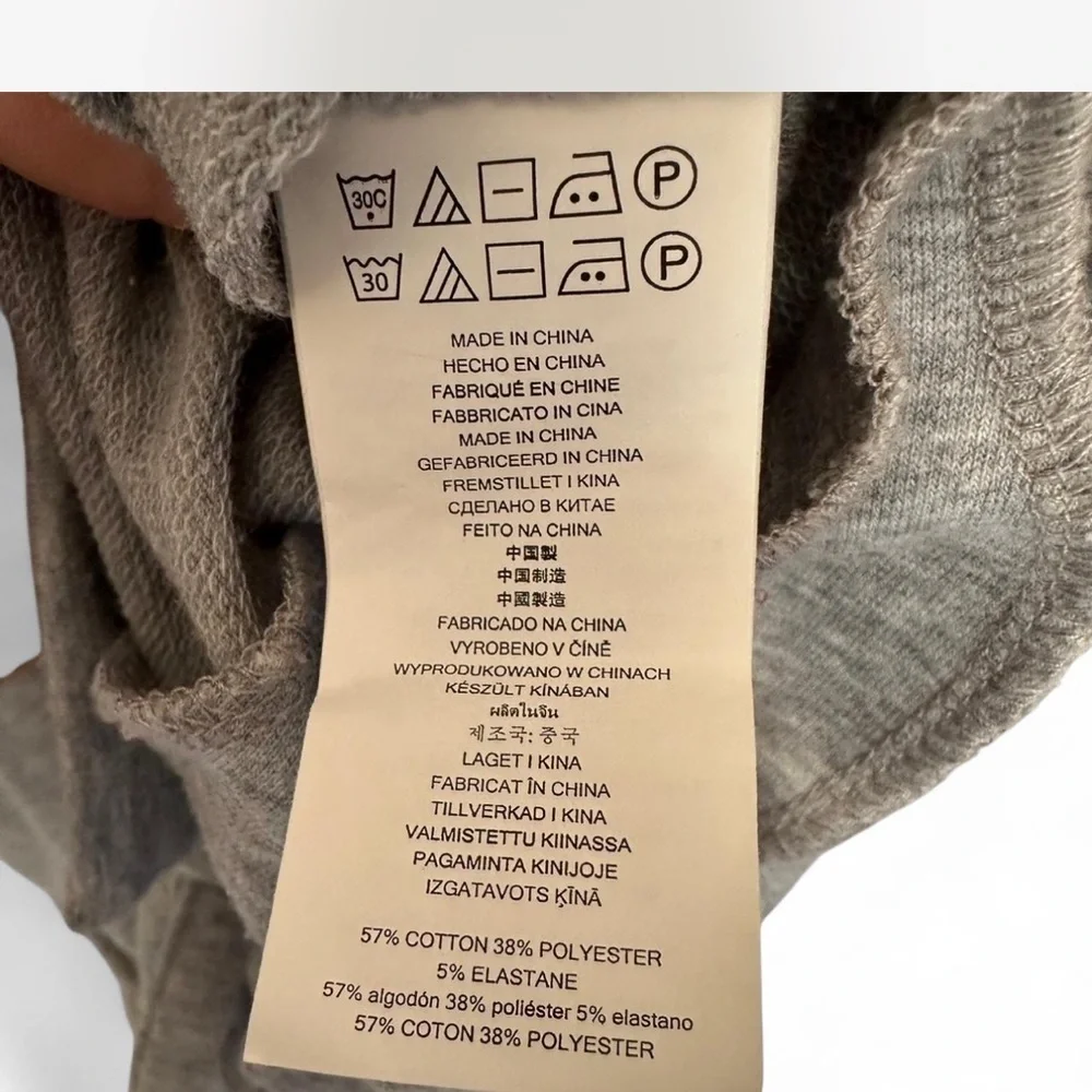 Michael Kors Gray Lace-Up Sweatshirt